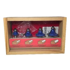 Lifetime Carbide 4 Piece Roundover Router Bit Set 46864 New Open Box